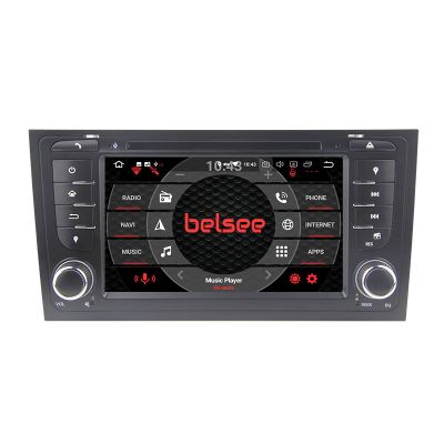Belsee Aftermarket 1997-2004 Audi A6 S6 RS6 Radio Replacement Car Stereo Upgrade DVD CD Player Wireless Apple CarPlay Android 12 Auto Head Unit GPS Navigation System Audio Video Multimedia Player 7 inch Touch Screen Sat Nav Bluetooth Wifi 4G Ram 8GB