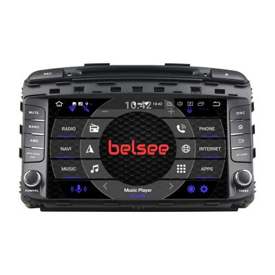Belsee Best Aftermarket Android 11 Auto Head Unit Car Stereo Upgrade DVD Player for Kia Sorento 2015-2020 9 inch Touch Dual IPS Screen Radio Replacement Multimedia with GPS Navigation System Audio Video Wireless Apple CarPlay Ram 8GB Rom 128GB Bluetooth