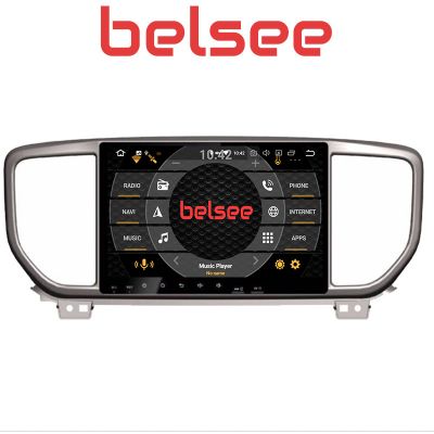 Belsee Best Aftermarket 9 Inch IPS Touch Screen Android 11 Auto GPS Navigation Radio Replacement Stereo Upgrade Head Unit for 2019 2020 2021 Kia Sportage Part Multimedia Player Bluetooth Wireless Apple CarPlay Wifi Spotify Sat Nav