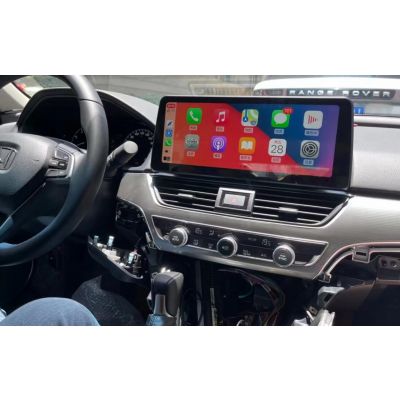 Belsee Best Aftermarket 12.3 inch IPS Touch Screen Android 10 Auto Wireless Apple CarPlay Head Unit for Honda Accord 10 Inspire 2018-2023 8 Core Ram 6G Rom 128GB 1290*720P 4G LTE GPS Navigation System Audio Video Multimedia Player Radio Replacement Stereo