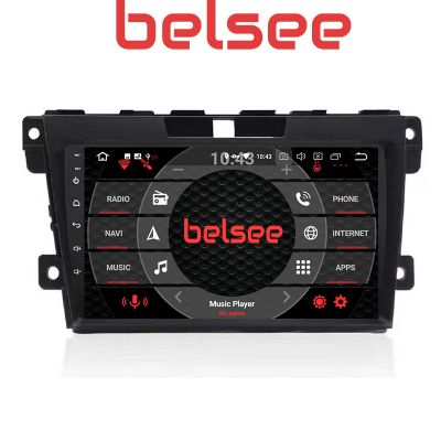 Belsee Aftermarket 9 inch IPS Touch Screen Car Radio Upgrade Android 9.0 Pie Head Unit for Mazda CX 7 CX-7 2008-2015 PX6 Ram 4GB In Dash GPS Navigation System Multimedia Player Apple CarPlay Android Auto Bluetooth