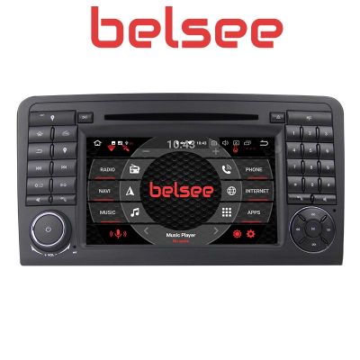 Belsee Best Aftermarket Android 10 Auto Apple CarPlay Octa Core Double 2 Din Autoradio Stereo Upgrade Head Unit 7 inch Touch Screen Wifi Bluetooth DVD Player GPS Navigation System for Mercedes-Benz W164 X164 GL ML-Class Radio Replacement Sat Nav 