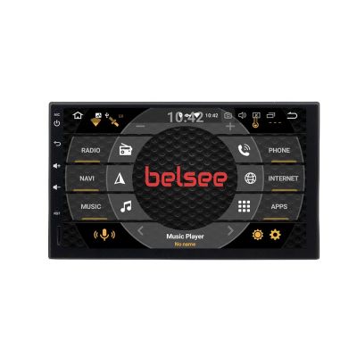 Belsee Best Aftermarket Universal Android 12 Double 2 Din Autoradio Car Stereo Auto Head Unit In Dash GPS Navigation Audio System 7 inch CD Player Touch Screen PX5 PX6 Ram 4GB Rom 64GB Video 4K 1080P 4G 3G Hotspot Wifi Bluetooth Receiver 