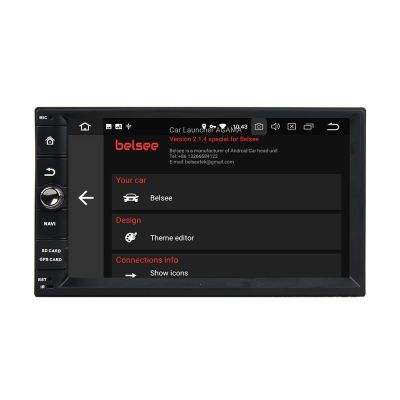 Belsee Best Android 10 Q Head Unit Double 2 Din Car Radio Stereo Universal 7 Inch Touch Dual Screen GPS Navigation with DSP Amplifier Bass Audio Sound System Subwoofer Control PX5 PX6 Ram 4GB Rom 64GB 4K Video Multimedia Player Support Carplay