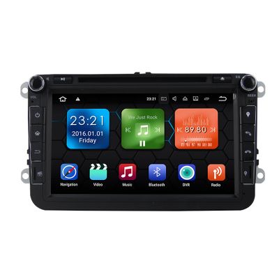 Belsee VW Volkswagen Head Unit Car DVD Player Radio GPS Navigation Android 8.0 Oreo Double Din Octa Core PX5 Ram 4GB Rom 32GB for Passat Golf Jetta Polo Tiguan T5 mk5 EOS Sharan Caddy CC