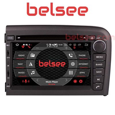 Belsee Aftermarket Android 9.0 Car DVD Player Head Unit Auto Radio Replacement for Volvo S80 1998 1999 2000 2001 2002 2003 2004 2005 2006 7 inch Touch Screen GPS Navigation Audio System Stereo Upgrade Apple CarPlay Android Auto Bluetooth Octa COre PX5
