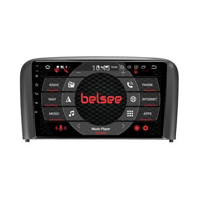 Belsee Best Aftermarket Car Radio 9 inch Qled Touch Screen Wireless Android 12 Auto Apple CarPlay Head Unit Multimedia Player for Volvo S80 1998-2006 GPS Navigation System Audio Bluetooth Stereo Upgrade Sat Nav Replacement DSP DAB+