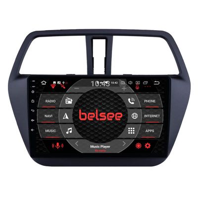Belsee Best Aftermarket Android 11 Auto Head Unit Car Radio Replacement Stereo Upgrade for Suzuki SX4 S-Cross 2013-2022 9 inch Touch Screen GPS Navigation Audio Video Player Multimedia Sat Nav Wireless Apple CarPlay Bluetooth 4G Ram 8GB Rom 128GB