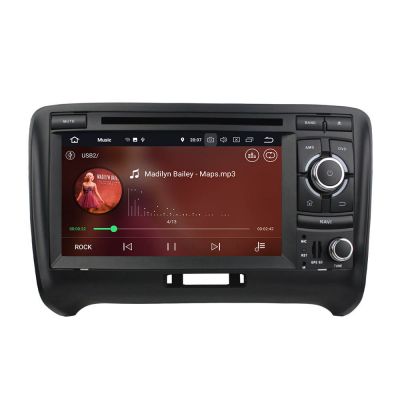 Belsee Audi TT 2006-2013 Aftermarket Stereo Upgrade Android 8.0 Oreo Double 2 Din Head Unit Autoradio Car GPS Navigation System 7