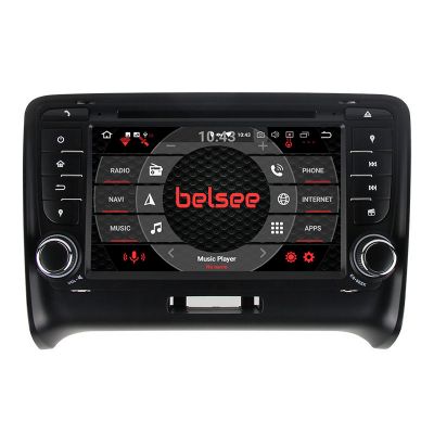 Belsee Best Aftermarket Android 9.0 Head Unit Auto Stereo Upgrade Car Radio Replacement for Audi TT MK2 8J 2006-2012 Apple CarPlay 7 inch Touch Screen IPS Ram 4GB Rom 64GB GPS Navigation System Multimedia DVD Player Octa Core Wifi Bluetooth Sat Nav