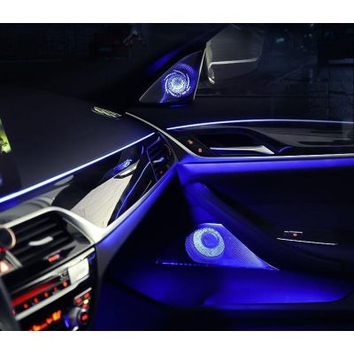 BMW 3/ 5/ 7 Series X1 X3 X4 X5 X6 X7 Audio Sound System Upgrade Bowers & Wilkins LED Speaker Luminous Horn Cover Trim Ambient Light Retrofit