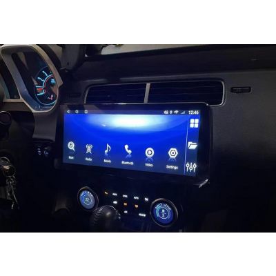 Belsee Best Aftermarket 12.3 inch QLED Touch Screen Display Android 12 Auto Head Unit Wireless Apple CarPlay for Chevrolet Camaro 2010-2015 Stereo Replacement Car Radio Upgrade GPS Navigation Audio Video Player Bluetooth Wifi