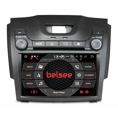 Belsee Best Aftermarket In Dash Car Head Unit GPS Navigation Audio Android 10 System for Chevrolet TrailBlazer S-10 S10 Colorado Isuzu D-Max DMAX MU-X MUX 2012-2020 8 inch Touch Dual Screen Auto 2 Din Stereo Radio Upgrade Wireless Apple CarPlay Auto PX6