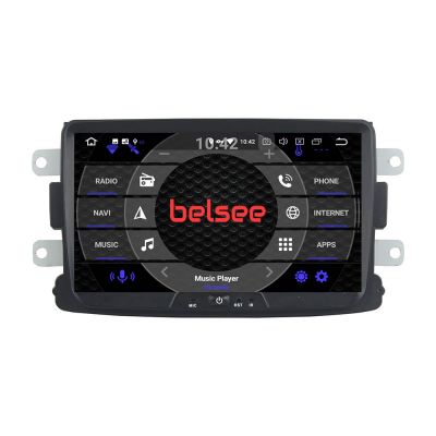 Belsee Newest Aftermarket Best Wireless Apple CarPlay Android 11 Auto Head Unit 8 inch Touch Dual IPS Screen Radio with GPS Navigation system for Renault Dacia Sandero Duster Captur Lada Xray 2 Logan 2012-2017 Car Stereo Audio Video Player Wifi