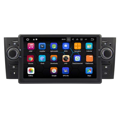 Belsee Autoradio Fiat Punto Linea Android 8.0 Oreo Car Radio Head Unit Multimedya Player Rockchip PX5 Octa Core Ram 4GB Rom 32GB Mirror Link In Dash Single 1 Din GPS Navigation System 