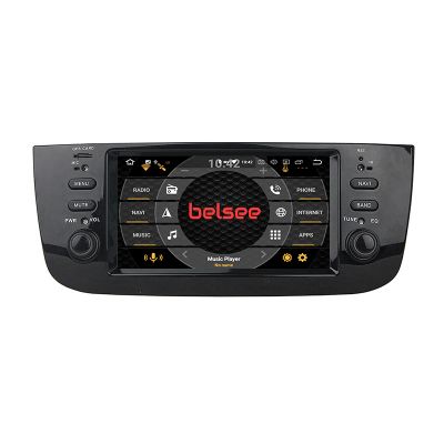 Belsee Aftermarket Autoradio for Fiat Linea Punto EVO 2012 2013 2014 2015 Android 10 Auto Wireless Apple CarPlay Head Unit Single 1 Din 6.1 Inch Touch Dual IPS Screen Radio Replacement In Dash GPS Navigation System Sat Nav Audio Multime Player Wifi DAB+