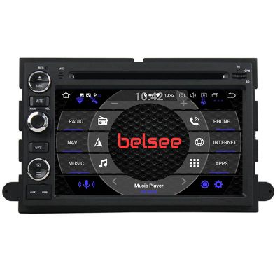 Belsee Best Aftermarket Android 11 Auto Head Unit Sat Nav Bluetooth Radio Replacement with Navigation Car Stereo Upgrade for Ford F150 Edge Fusion Explorer Expedition Escape DVD Player 7 inch Touch Screen Audio GPS System Ram 8+128G Wireless Apple CarPlay