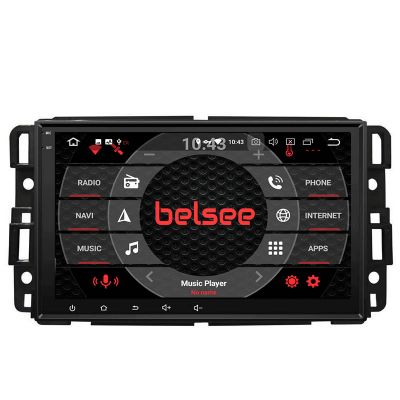 Belsee Best Aftermarket Wireless Apple CarPlay Android 12 Auto Head Unit Car Radio Replacement for Hummer H2 GMC Yukon Denali Chevrolet Chevy Tahoe 8 inch Qled Touch Screen Ram 8GB Rom 128GB In Dash Auto GPS Navigation System Wifi Bluetooth 4G Multimedia