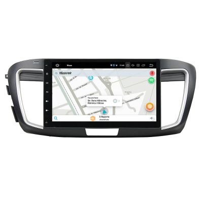 Belsee Best Aftermarket 10.1 Inch Touch Screen Android 10 Q Car Radio Replacement GPS Navigation Stereo Upgrade Head Unit Part for Honda Accord 9 9th gen 2013 2014 2015 2016 2017 Low Level Apple CarPlay Multimedia Video Audio System Bluetooth Wifi PX6 DSP