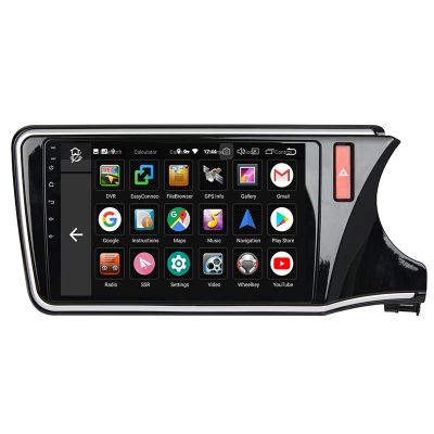 Belsee Best Aftermarket Android 10 Auto Head Unit Multimedia Player Radio Replacement Stereo Upgrade for Honda City Grace 2014-2020 GPS Navigation Audio System Wireless Apple CarPlay PX6 DSP Bluetooth Wifi 10.1 inch IPS Touch Screen OBD2 DAB