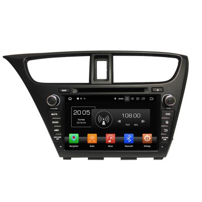 Belsee Best Aftermarket Car Radio In Dash GPS Navigation System Android 8.0 Oreo Auto Head Unit for Honda Civic Hatchback 2013 2014 2015 AutoRadio 8