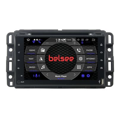 Belsee Best Aftermarket Wireless Apple CarPlay Android 11 Auto Head Unit Car Radio Replacement for Hummer H2 GMC Yukon Denali Chevrolet Chevy Tahoe 7 inch Touch Screen Ram 8GB Rom 128GB In Dash Auto GPS Navigation System Wifi Bluetooth 4G DVD Multimedia 