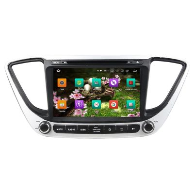 Belsee Aftermarket 8 inch Touch Dual IPS Screen Radio Android 8.0 Oreo Head Unit for Hyundai Verna Accent Solaris 2017 Car GPS Navigation Audio System Stereo Video Player 1024*600 Octa Core PX5 Ram 4GB Rom 32GB Wifi Bluetooth support Carplay Android Auto 