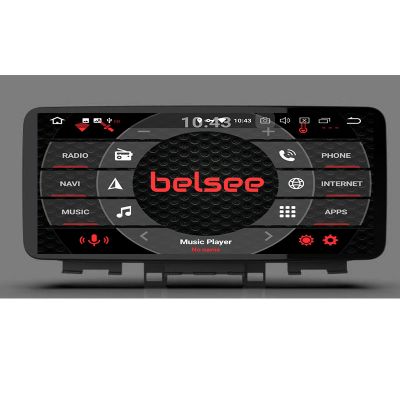 Belsee Best Aftermarket 12.3 inch QLED Touch Screen Display Radio Replacement Car Stereo Upgrade for Hyundai Kona 2018-2023 Wireless Apple CarPlay Android 12 Auto Head Unit GPS Navigation Infotainment System Audio Video Player Multimedia Bluetooth Wifi 