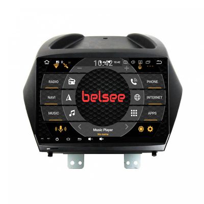 Belsee Aftermarket Best Auto Head Unit for Hyundai IX35 Tucson 2009-2015 Double 2 Din Wireless Android 12 Auto Apple CarPlay 10.1 inch Touch Dual Screen Car Radio Replacement Stereo Upgrade GPS Navigation Audio System Multimedia Player PX6 Sat Nav Wifi