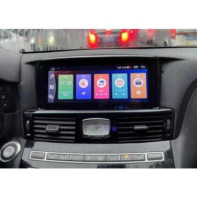 Belsee Best Aftermarket Stereo Upgrade Wireless Apple CarPlpay Android 12 Auto Head Unit for Infiniti Q70 Q70L M25 M35 M37 M56 2013-2019 10.25 inch QLED Touch Screen Radio Replacement GPS Navigation SYstem CD DVD Multimedia Player WIfi Bluetooth DAB Sat N