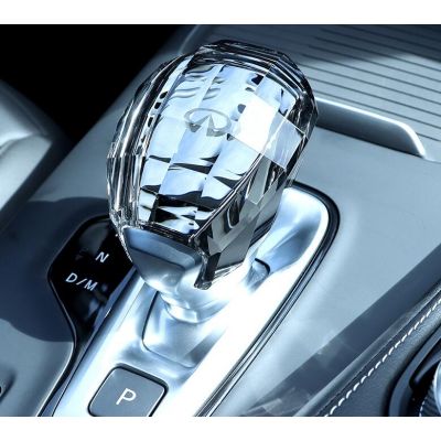 Belsee for Infiniti QX50 QX55 Crystal Gear Shift Knob Cover Auto Parts Handle Retrofit Car Accessories