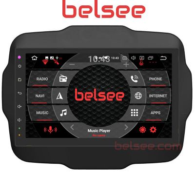 Belsee Best Aftermarket 9 Inch IPS Touch Screen Android 11 Auto Head Unit Stereo Upgrade Car Radio Replacememt for Jeep Renegade 2015 2016 2017 2018 2019 2020 Ram 8GB Rom 128GB GPS Navigation Car Audio Multimedia System Wireless Apple CarPlay Bluetooth Wi