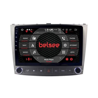 Belsee Best Aftermarket Car Radio Replacement Stereo Upgrade for Lexus IS IS250 IS300 IS200 IS220 IS350 2005-2012 Wireless Apple CarPlay Android 12 Auto Head Unit Audio Video Multimedia Player GPS Navigation System 10.1 inch Touch Screen Bluetooth Wifi