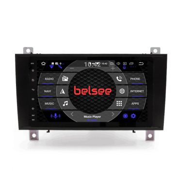 Belsee Autoradio for Mercedes-Benz SLK-Class R171 (SLK200/280/300/350/55)2004-2012 Wireless Apple CarPlay Android 10 Auto 8 inch IPS Touch Screen Car Radio Replacement Head Unit Stereo Upgrade GPS Navigation Audio Video Multimedia Player Bluetooth Wifi PX