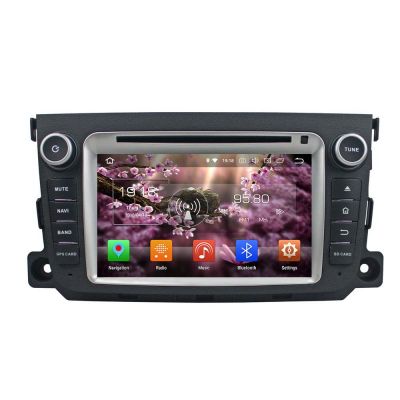 Belsee Aftermarket Android 8.0 Oreo 2 Din Head Unit Autoradio Stereo GPS Navigation for Mercedes-Benz Smart Fortwo 2011 2012 2013 2014 7 inch touch Dual IPS Screen Radio Audio 4K Video DVD Player System Octa 8 Core PX5 Ram 4GB Rom 32GB Wifi Bluetooth 
