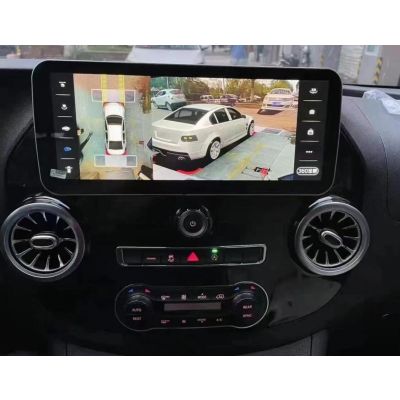 Belsee for Mercedes-Benz V-Class Vito W447 2014-2021 Stereo Upgrade Android 12 Auto Head Unit Wireless Apple CarPlay Radio Replacement Autoradio 12.3/13.3 inch Qled Touch Screen GPS Navigation Audio VIdeo Multimedia CD Player Sat Nav Bluetooth Wifi 360 Ca