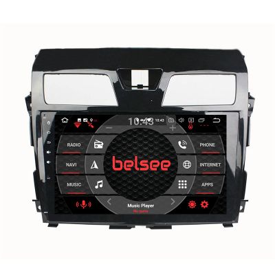 Belsee Best 10.1 inch IPS Touch Screen Radio Android 11 Auto Head Unit In Dash Car GPS Navigation System Multimedia Stereo Upgrade Player for Nissan Teana Altima 2013-2018 Radio Replacement Wireless Apple CarPlay Ram 8GB Rom 128GB Wifi Audio Video