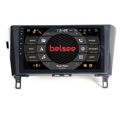 Belsee Best Aftermarket Nissan Qashqai J11 X-Trail 3 T32 Dualis Rogue 2013-2017 Wireless Android 10 Auto Apple CarPlay Head Unit Radio Replacement Car Stereo 10.1 inch Touch Screen Upgrade GPS Navigation System Audio Multimedia Player PX6 DSP Wifi Sat Nav