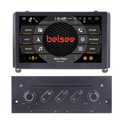 Belsee Best Aftermarket Android 12 Auto DAB Head Unit Car Radio Replacement for Peugeot 407 2004-2011 Stereo Upgrade GPS Navigation System Audio Video Multimedia Player 8 inch Touch Screen Bluetooth Wifi Ram 8GB Rom 128GB Wireless Apple CarPlay
