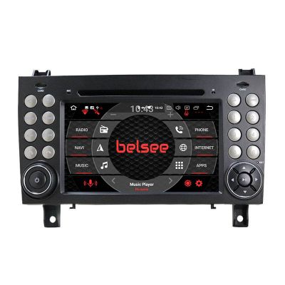 Belsee Best Aftermarket Android 10 Auto Head Unit Radio Replacement for Mercedes-Benz SLK-Class R171 SLK200/280/300/350/55 2004-2012 7 inch Touch Screen GPS Navigation System Audio Stereo Upgrade DSP Wifi Apple CarPlay Multimedia Player PX6 Sat Nav
