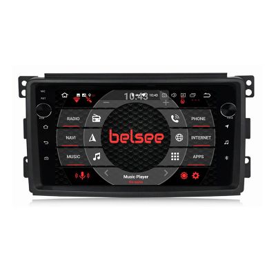 Belsee Aftermarket 9 inch Touch Screen Radio Navi DAB for Smart Fortwo 451 2005-2012 Wireless Apple CarPlay Android 11 Auto GPS Stereo Upgrade Navigation Audio VIdeo Multimedia Player Head Unit Replacement Bluetooth Wifi 4G Ram 8GB Rom 128GB Sat Nav