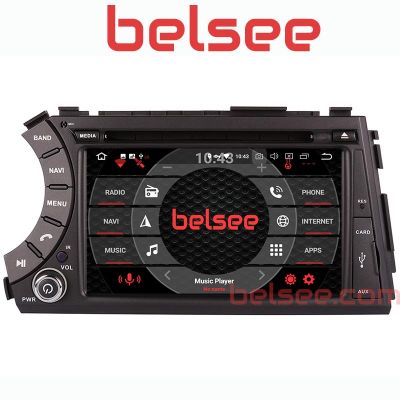 Belsee Aftermarket Android 10 Head Unit Octa Core PX5 PX6 Radio Replacement Stereo Upgrade GPS Car DVD Player for SsangYong Kyron Actyon Tradie Korando 2005-2014 Head Unit 7 Inch Touch Screen Left Drive Multimedia Sound Navigation System Video 4K Player