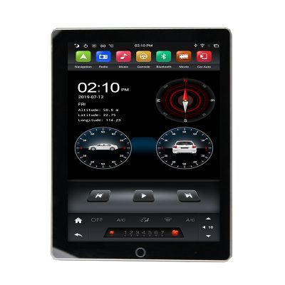 Belsee 9.7 Inch Tesla Style Vertical Auto Rotate Screen Android 9.0 Pie Auto Hexa Core PX6 Universal Double 2 Din Head Unit Radio Replacement Car Stereo Upgrade Apple CarPlay 4G Ram 4GB In Dash GPS Navigation Audio System Multimedia Player