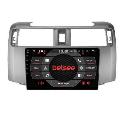 Belsee Best Aftermarket Android 10 Q Auto Head Unit Car Radio Replacement Stereo Upgrade for 2009-2020 Toyota 4Runner GPS Navigation System Apple CarPlay 9 inch Touch Screen IPS Bluetooth Wifi PX6 Ram 4GB Rom 64GB Multimedia Player