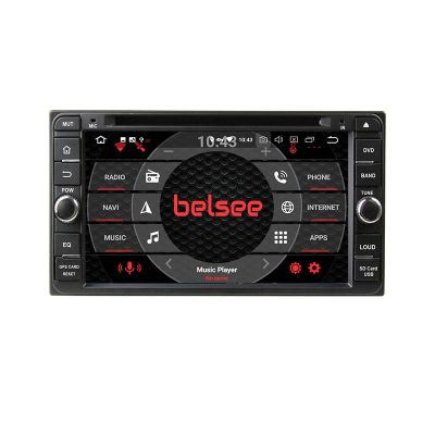 Belsee Aftermarket 7 inch Touch Screen Radio Apple CarPlay Android 12 Car DVD Player Head Unit Stereo Replacement for Toyota TG86 FJ Cruiser Tundra 4Runner Kluger Land Cruiser Avalon Avanza Celica Camry Corolla Fortuner Prado Vios RAV4 Prado Hilux VIOS 