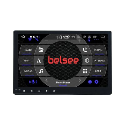 Belsee Best Aftermarket Head Unit for Toyota Hilux 2016 2017 2018 2019 2020 2021 2022 2023 Android 11 Auto Stereo Upgrade Radio Replacement Sat Nav 10.1 Inch Touch IPS Screen GPS Navigation Audio System Multimedia 4K Video Player Wireless Apple CarPlay