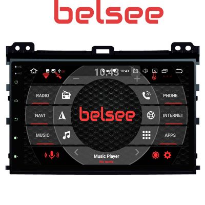 Belsee Aftermarket Android 10 Head Unit Radio Car Player Navigation System Upgrade for Toyota Land Cruiser Prado J120 120 Lexus GX470 2002-2009 Parts 9 Inch IPS Touch Screen GPS Stereo Audio Replacement Multimedia Wireless Apple Carplay Android Auto 