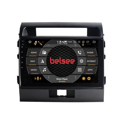 Belsee Best Aftermarket Toyota Land Cruiser LC200 J200 2008-2015 Wireless Android 10 Auto Apple CarPlay Radio Replacement Head Unit 10.1 inch IPS Touch Screen Car Stereo Upgrade Bluetooth Sat Nav PX6 Wifi