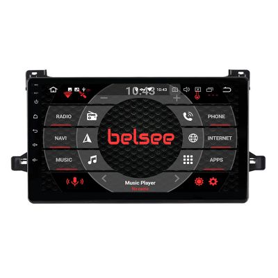 Belsee Best Aftermarket Wireless Apple CarPlay Android 11 Auto Head Unit for Toyota Prius 2015-2023 Car Radio Replacement Stereo Uphrade GPS Navigation Audio Video Multimedia Player System Bluetooth Wifi 9 inch Touch Screen Sat Nav Ram 8GB Rom 128GB