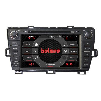 Belsee Best Aftermarket Wireless Apple CarPlay Android 11 Auto Head Unit Car DVD Multimedia Player for Toyota Prius Right-hand Driving 2009 2010 2011 2012 2013 8 inch Touch Screen Radio Replacement Stereo Upgrade In Dash GPS Navigation Audio System Wifi 